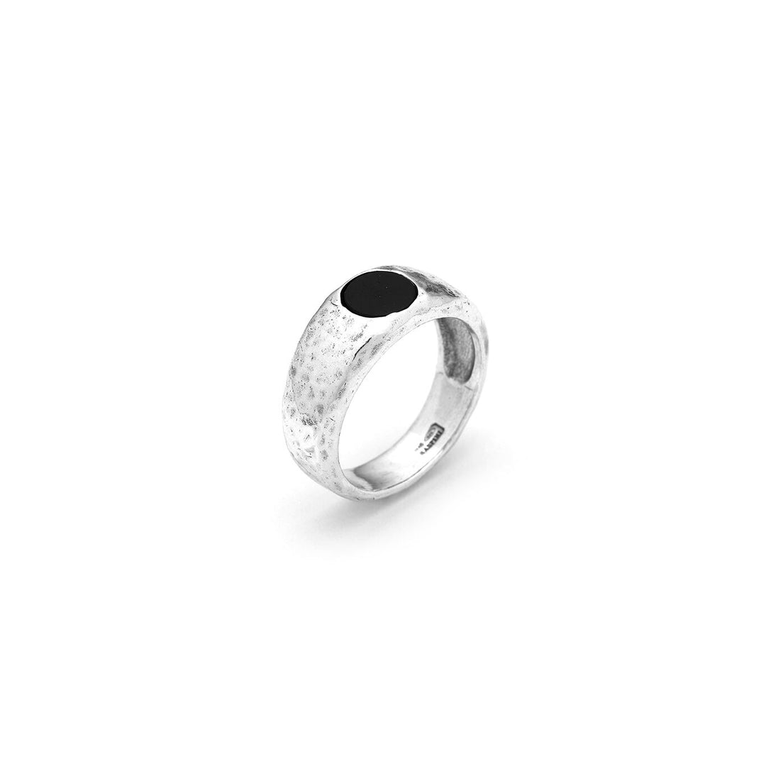 Giovanni Raspini Ring aus gehämmertem Onyx 11868