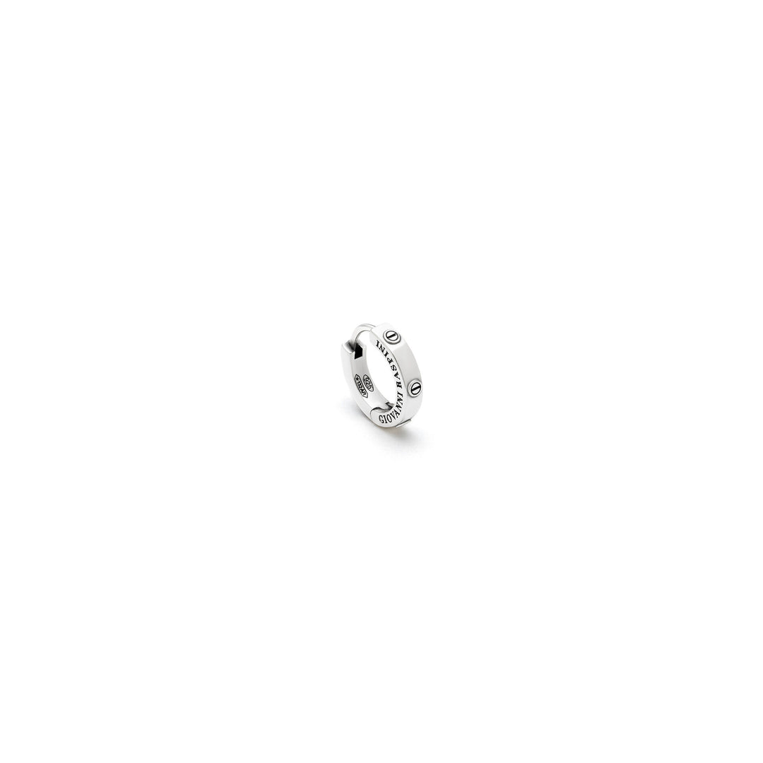 Giovanni Raspini Huggie Screw Ohrringe – Kreisohrringe aus 925er Silber – 11952/1
