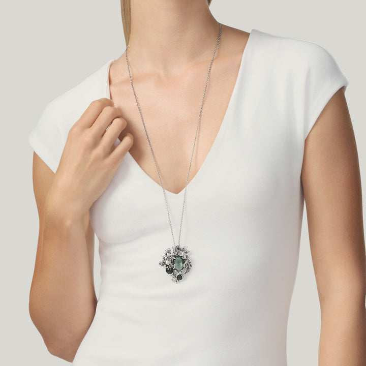 Giovanni Raspini Jungle pendant silver 12505