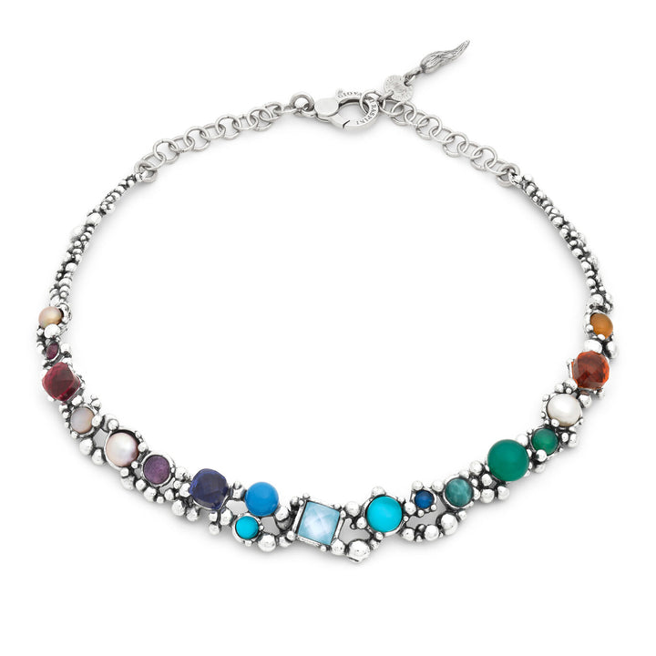 Giovanni Raspini collana cocktail Collana in Argento 925, pietre naturali, gemme e perle 12525
