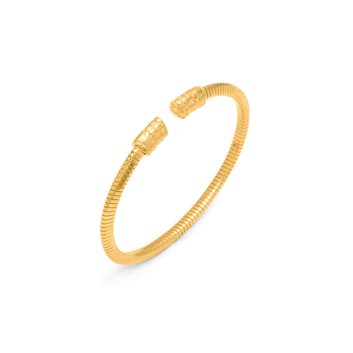 Giovanni Raspini bracciale tubogas croco piccolo Bracciale in Argento 925 placcato oro 18 kt 12547