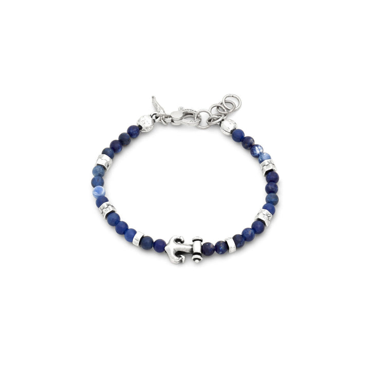 Bracelet ancre sodalite Giovanni Raspini bracelet argent 925 et sodalite 12572