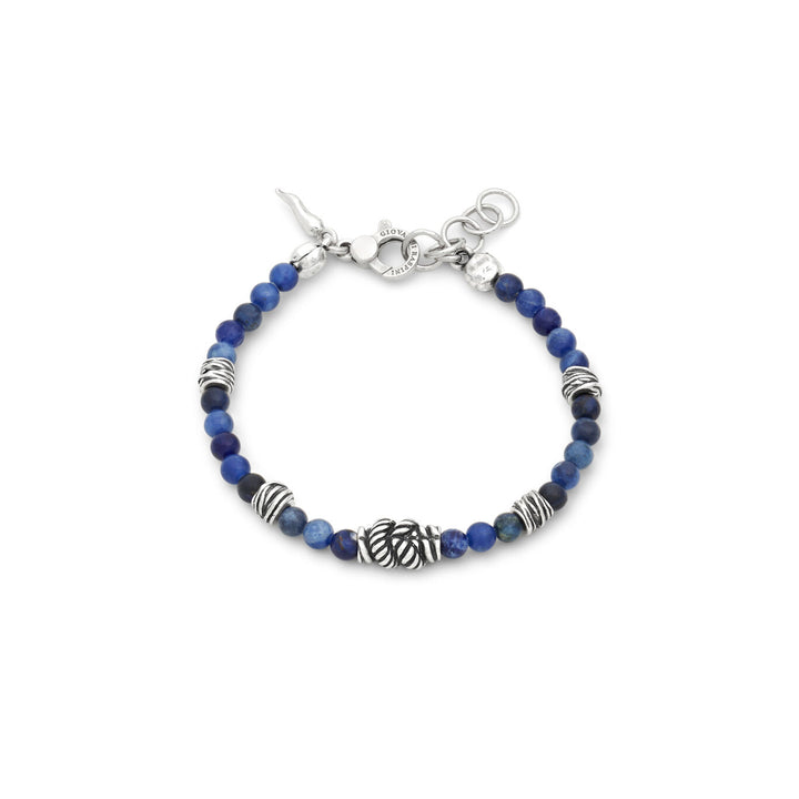 Giovanni Raspini bracciale nodo sodalite Bracciale in Argento 925 e sodalite 12573