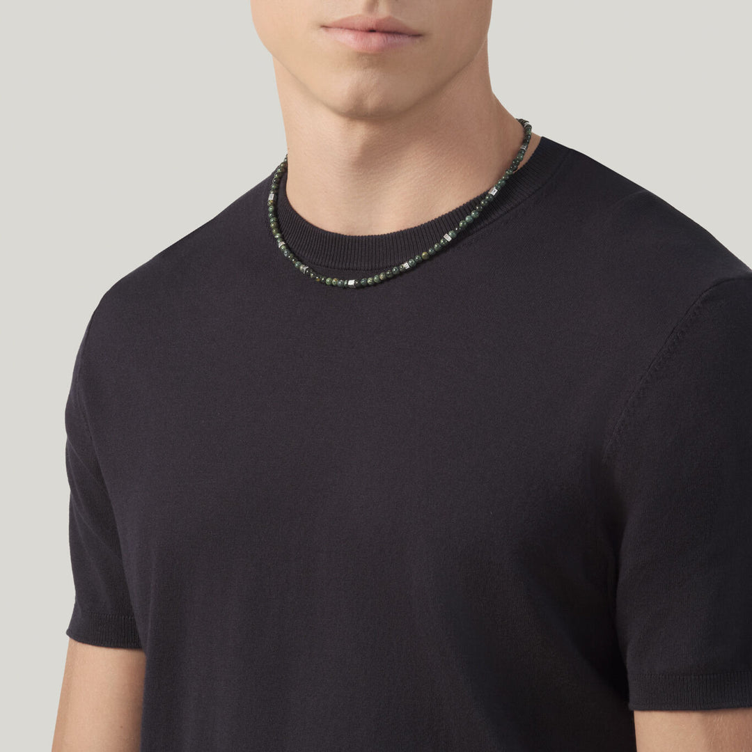 Collar Giovanni Raspini de jaspe tango Collar en plata 925 y jaspe verde 12574