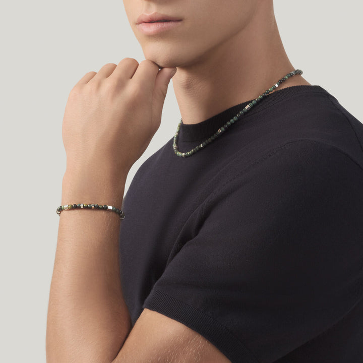 Collar Giovanni Raspini de jaspe tango Collar en plata 925 y jaspe verde 12574