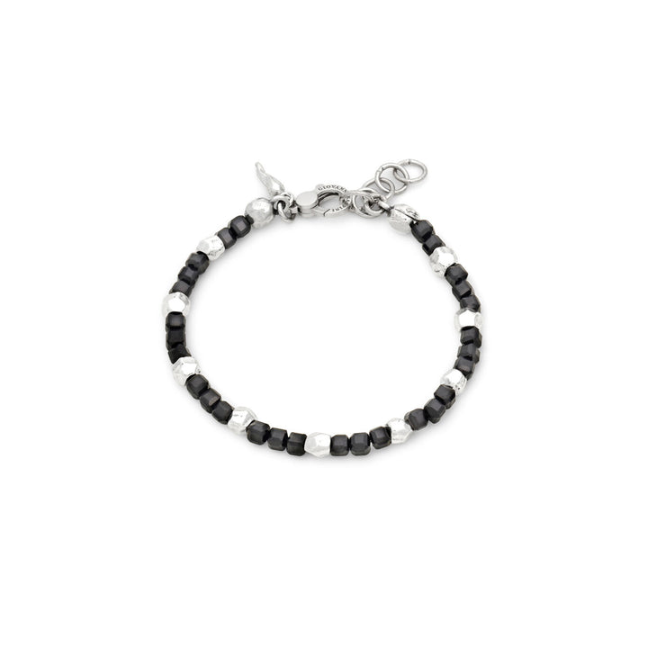Giovanni Raspini schwarzes Spinell-Armband Würfel Armband aus 925er Silber und schwarzem Spinell 12576