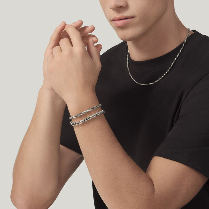 Pulsera de eslabones octogonales de Giovanni Raspini Pulsera de plata 925 12581