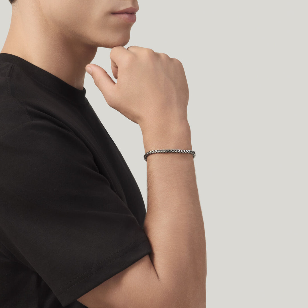 Giovanni Raspini bracciale grumetta quadra Bracciale in Argento 925 12582