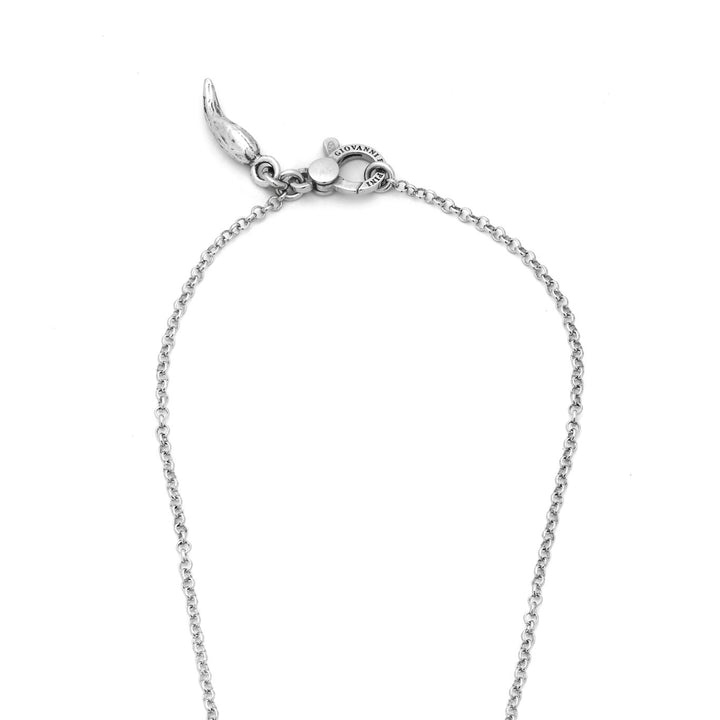 Collar de doble corazón Giovanni Raspini Collar de plata 925 12610