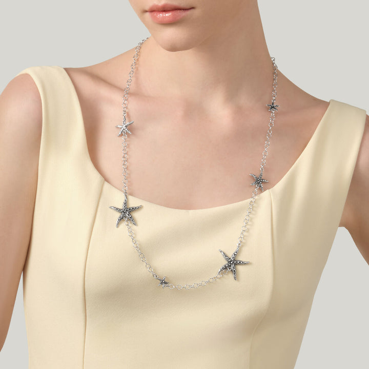 Collar largo de estrella de mar Giovanni Raspini Collar en plata 925 12645