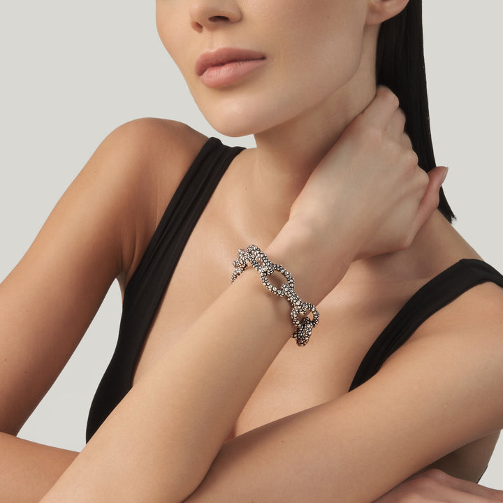 Giovanni Raspini Pulsera Grand Perlage - Pulsera en plata 925 - 12695