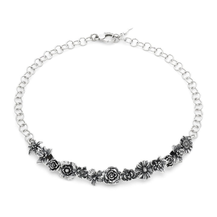 Giovanni Raspini Bouquet Halskette – Halskette aus 925er Silber – 12696