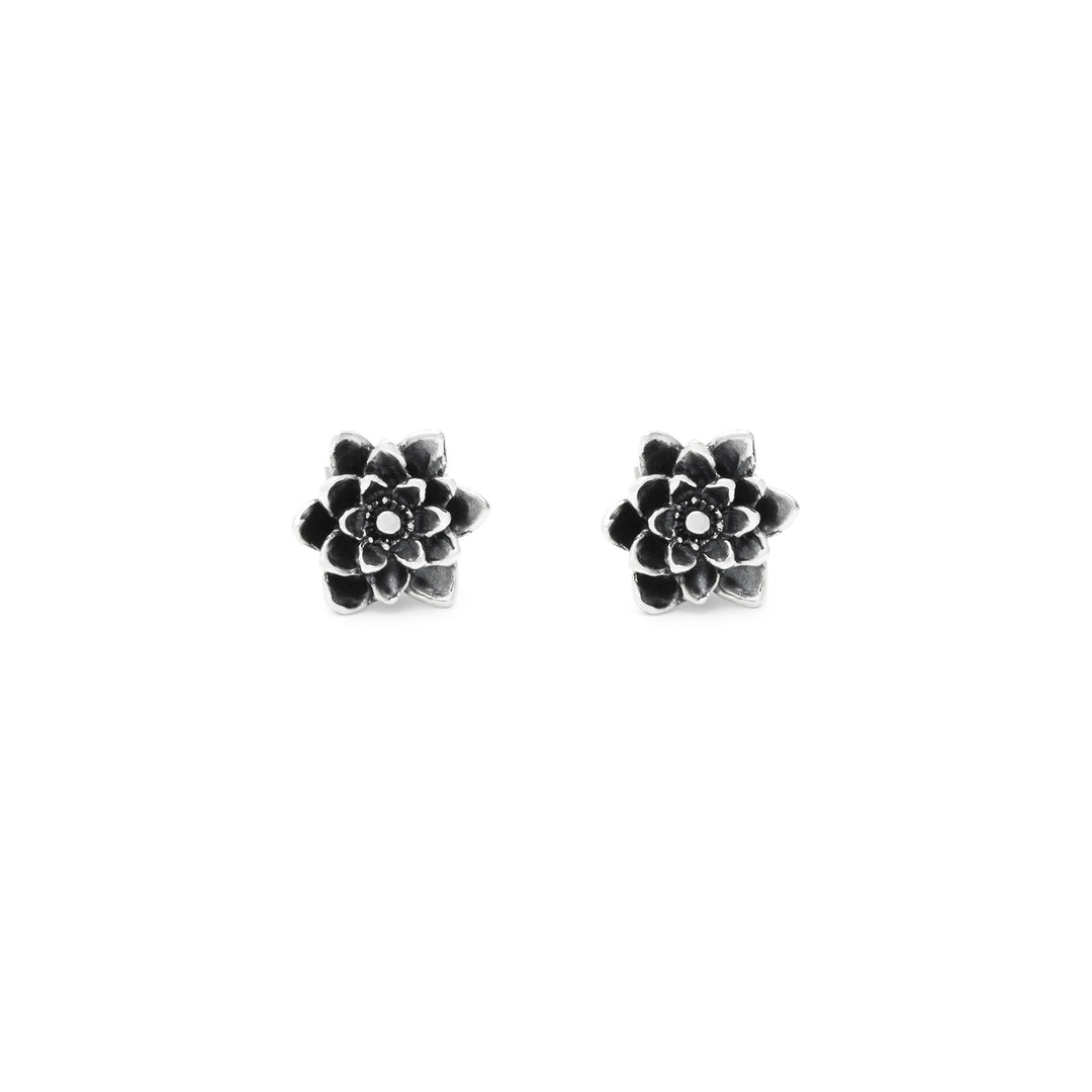 Giovanni Raspini Pendientes Flor de Loto - Pendientes Plata 925 - 12697