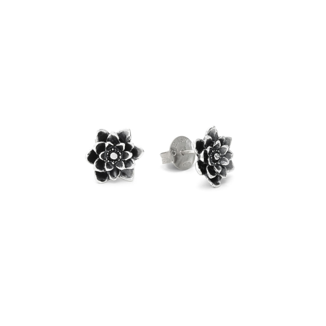 Giovanni Raspini Pendientes Flor de Loto - Pendientes Plata 925 - 12697