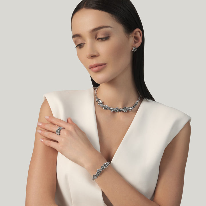 Giovanni Raspini Bouquet Ring - 925 Silver Ring - 12700