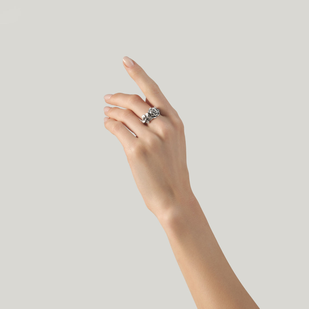 Giovanni Raspini Bouquet Ring - 925 Silver Ring - 12700