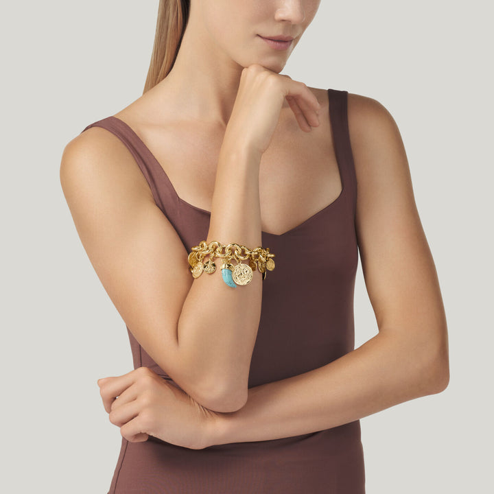 Giovanni Raspini Bracciale Pueblo Monete bronzo dorato N0006