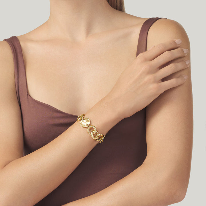 Giovanni Raspini Bracciale Dakota bronzo dorato N0010