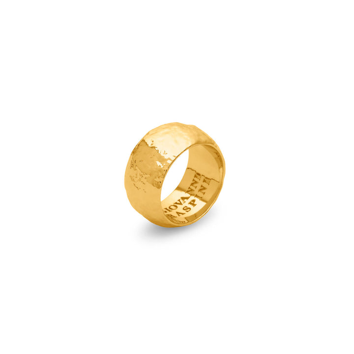 Giovanni Raspini großer Sandring 18 kt vergoldeter Ring N0045