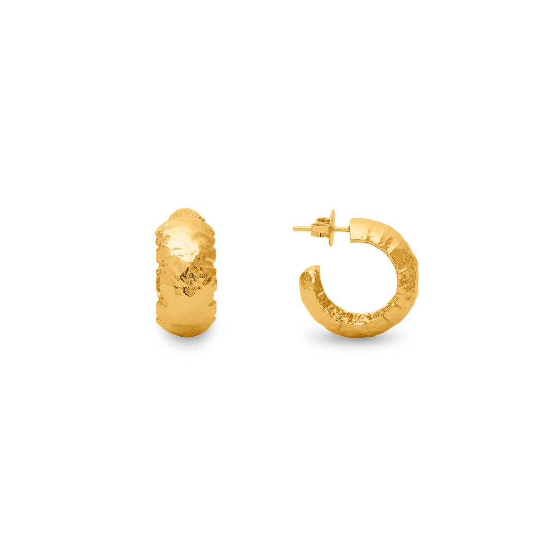Pendientes de aro Giovanni Raspini pendientes chapados en oro de 18 kt arena N0048