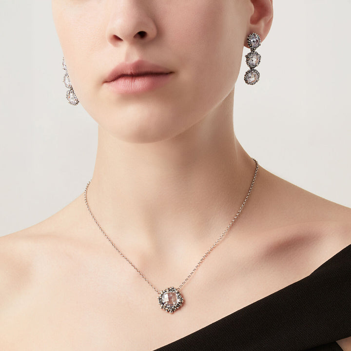 Giovanni Raspini set shine Collana e orecchini in Argento 925 e zirconi X01614