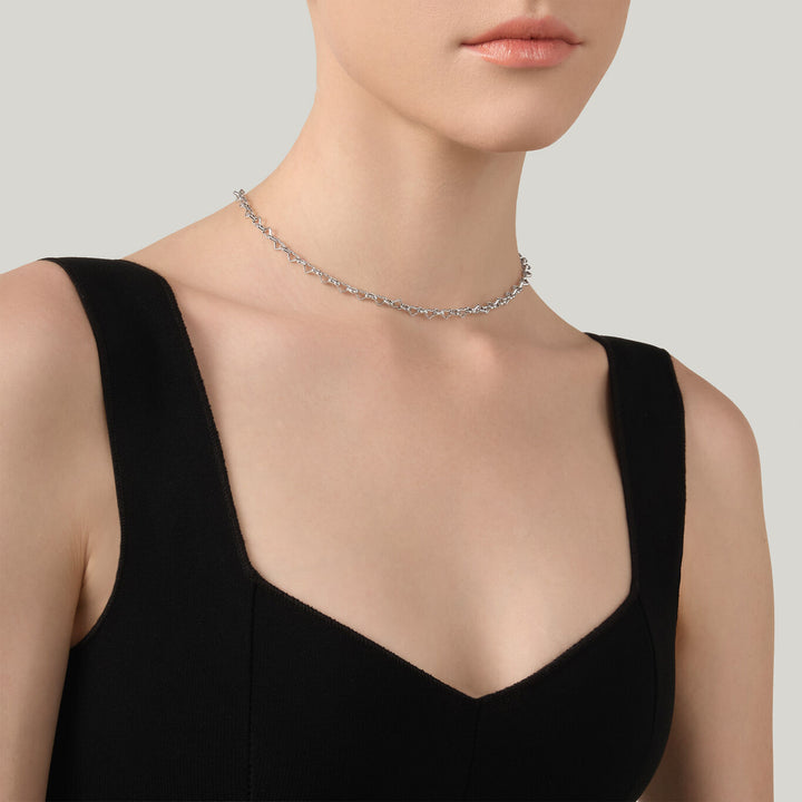 Collar de cadena de corazón Giovanni Raspini Collar de plata 925 12618