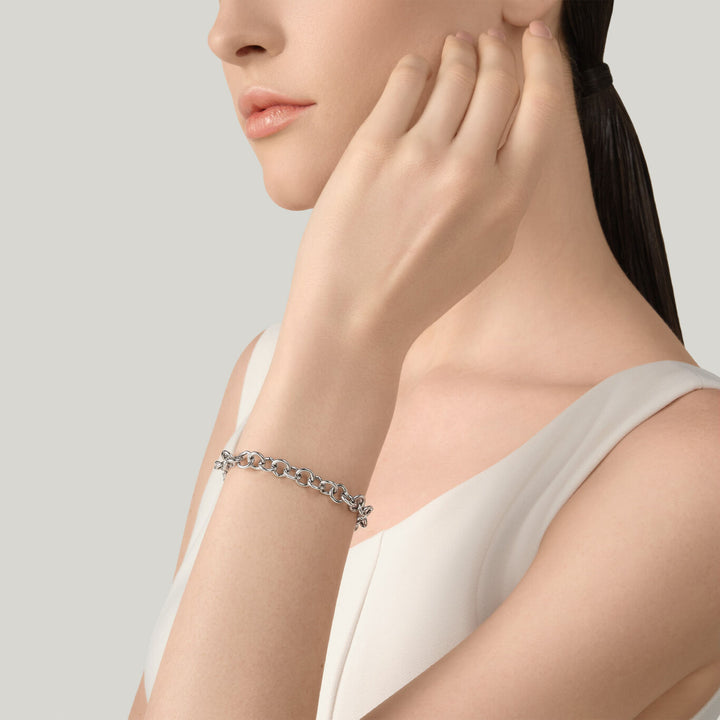 Giovanni Raspini bracciale catena "m" Bracciale in Argento 925 12623