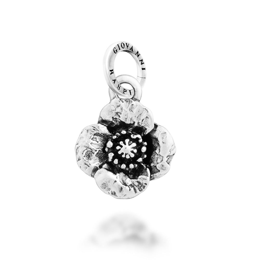 Giovanni Raspini Mohn-Charm – Silber-Charm – 12714