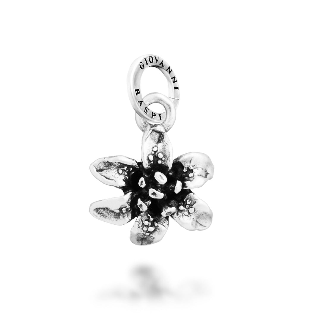 Giovanni Raspini Small Lily Charm - Silver Charm - 12716