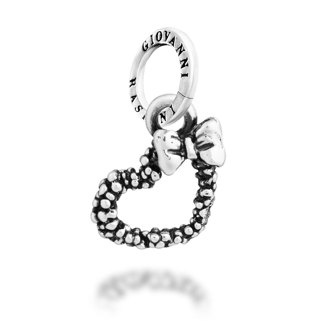 Giovanni Raspini Charm Cuore Mimosa e Fiocco - Charm in Argento - 12734