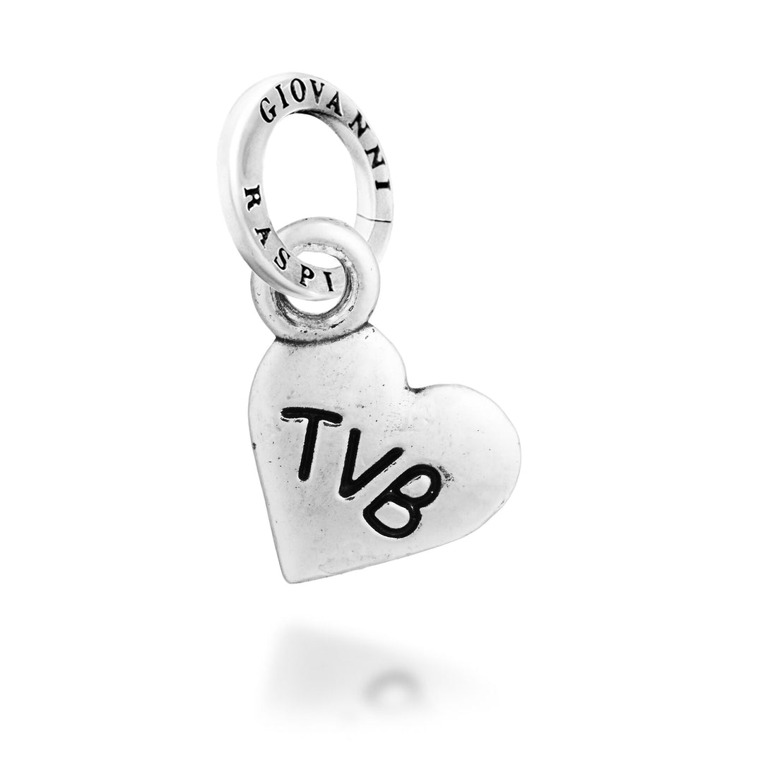 Giovanni Raspini Charm Corazón "TVB" - Charm Plata - 12735
