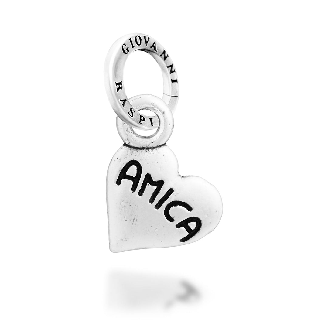 Giovanni Raspini Charm Cuore "Amica" - Charm in Argento - 12739