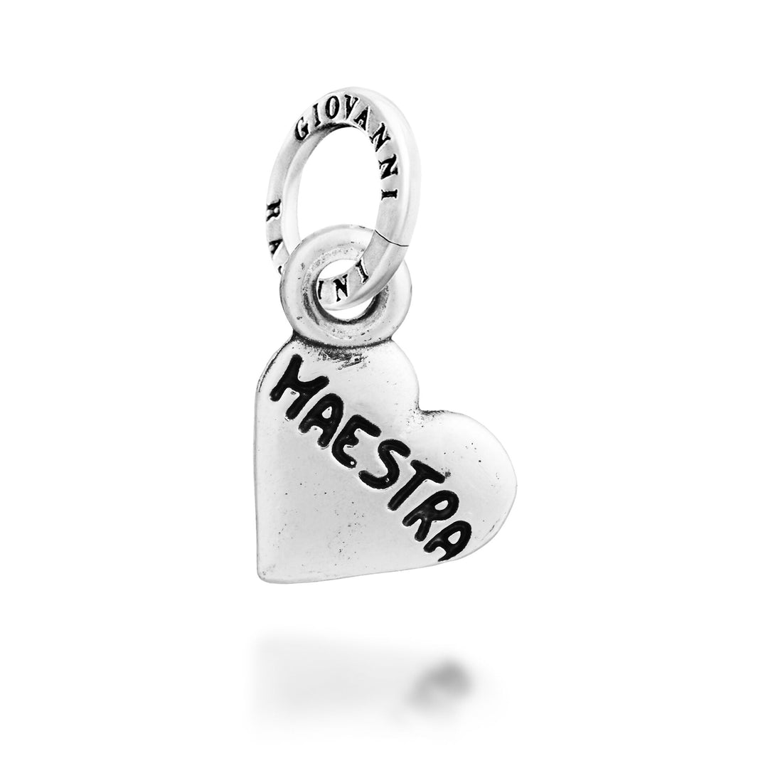 Giovanni Raspini Charm Cuore "Maestra" - Charm in Argento - 12740