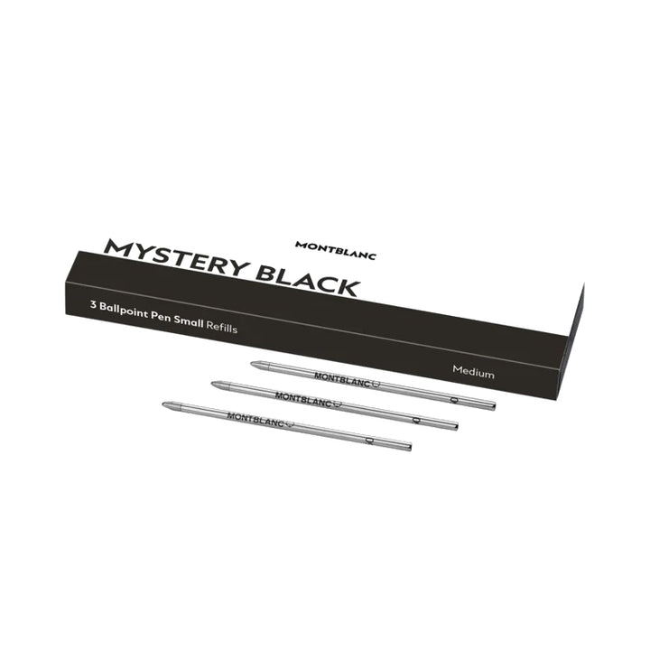 Montblanc 3 Kleine Nachfüllung für mysteriöse schwarze schwarze schwarze Stift 128222