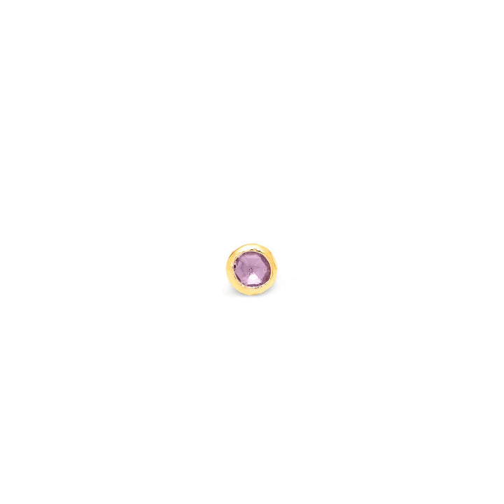 Giovanni Raspini orecchini loop glicine piccoli Orecchini in Argento placcato oro 18 kt e cristalli glicine 12138/1