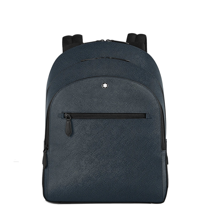 Montblanc medium backpack with 3 compartments Sartorial blue tweed 220335