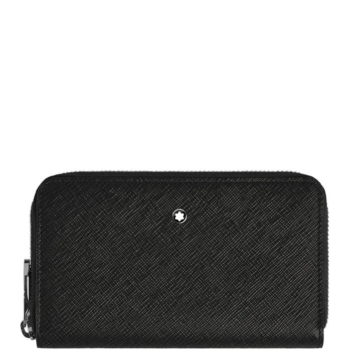 Montblanc wallet 12 compartments with zip medium Sartorial black 220361