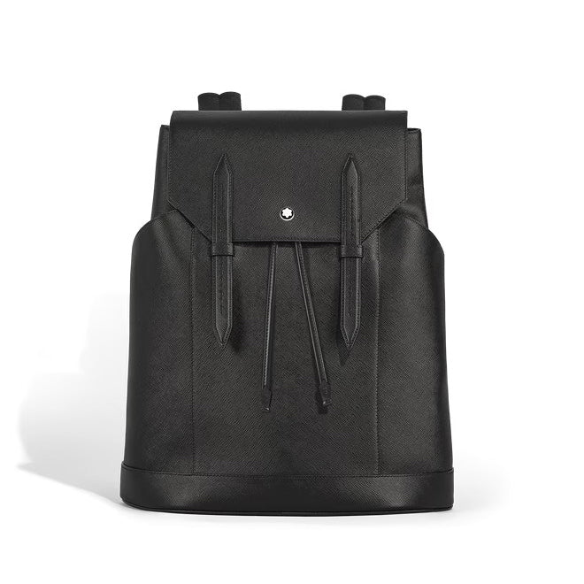 Montblanc medium Sartorial leather backpack black 220421