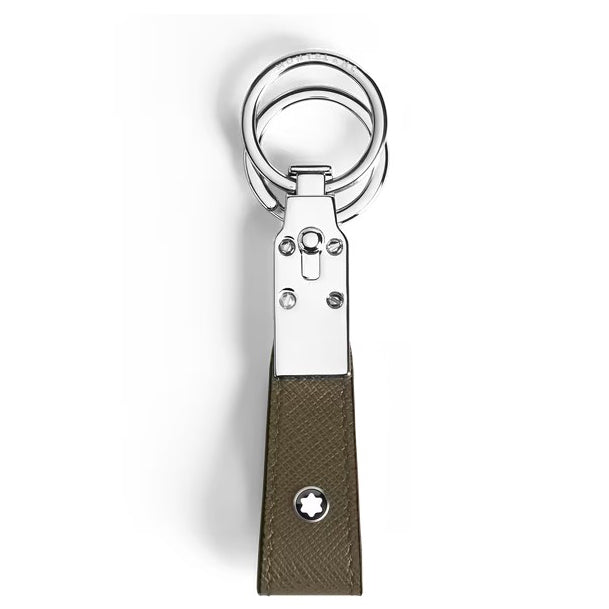 Porte-clés en cuir kaki Montblanc Sartorial 221354