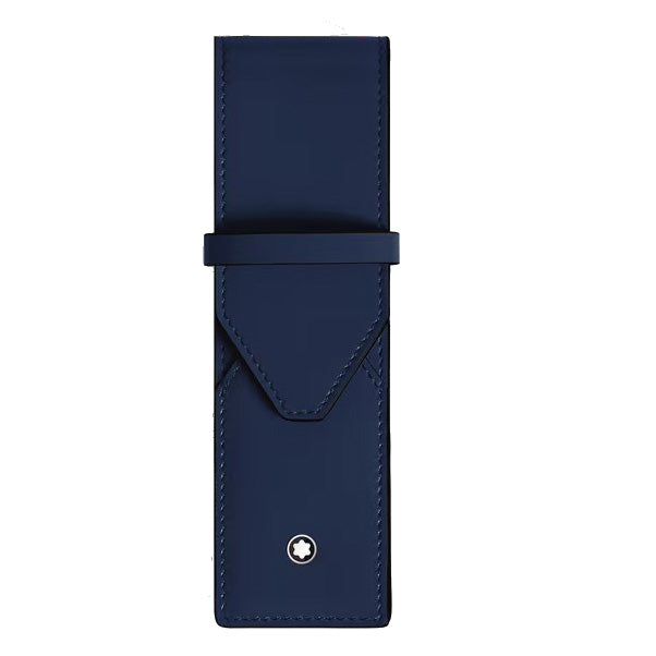 Montblanc case for 2 writing instruments Envelope blue ink 221366