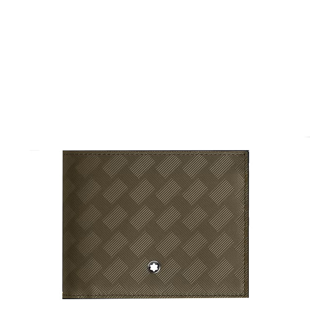 Montblanc 6-Pocket-Geldbörse aus Extreme-Leder in Khaki 221434