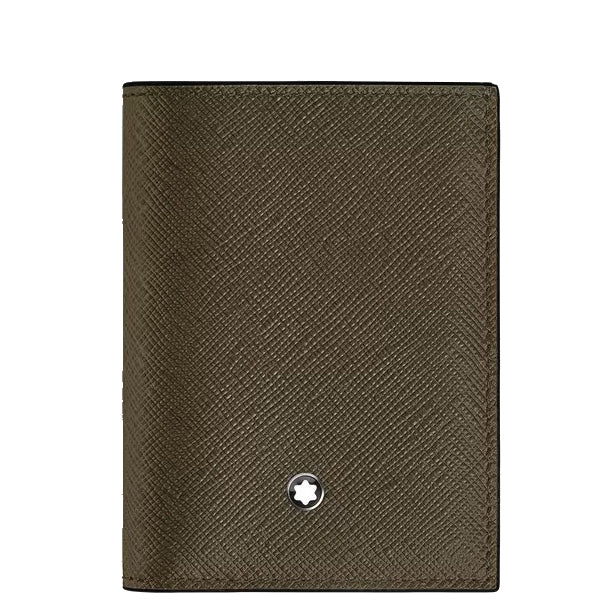 Montblanc Mini-Geldbörse 4 Taschen Sartorial Leder Khaki 221508