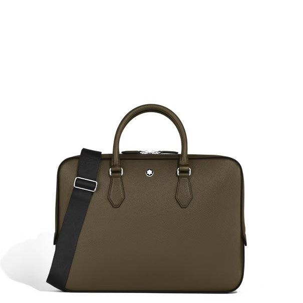 Montblanc cartella sottile pelle Sartorial kaki 221548