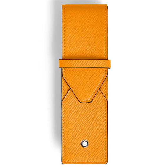 Montblanc case for 2 writing instruments Envelope saffron 221642