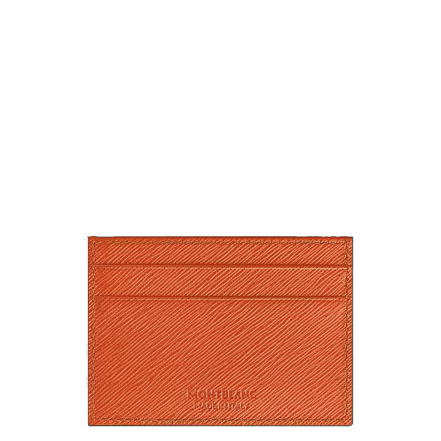Montblanc portacarte 5 tasche pelle Sartorial mandarino 221352