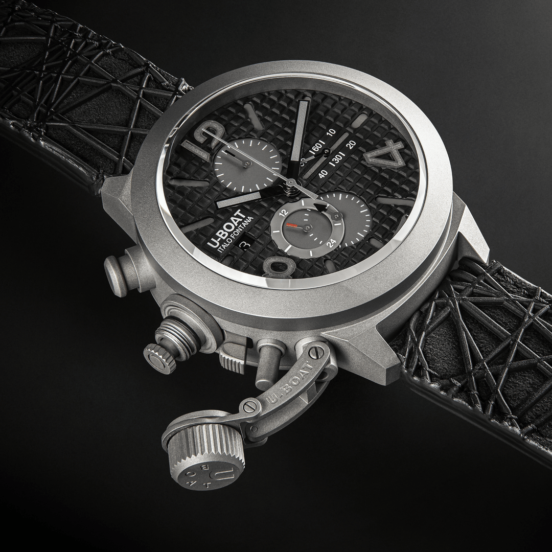 Reloj U-BOAT Classic 45 Titanium Tungsten Black 45mm automático titanio negro 3004