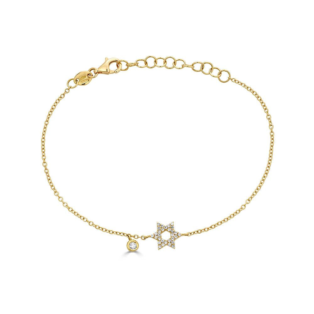 Zydo bracciale stella con diamanti oro giallo 52676