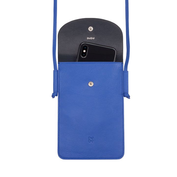 DUDU Étui de téléphone en cuir avec support pour smartphone jusqu&