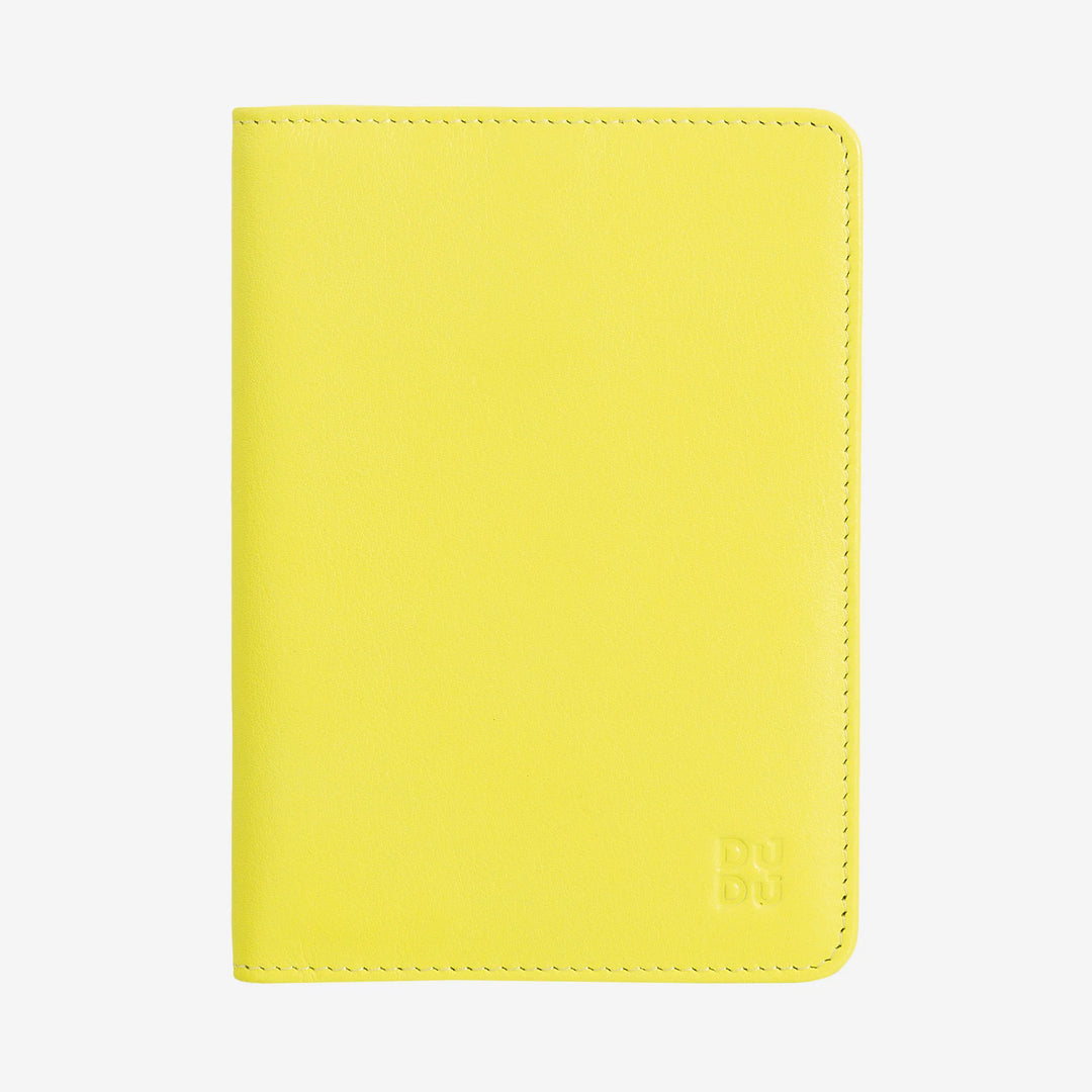 DUDU Reisepasshülle aus Leder mit RFID-Schutz und Kreditkartenhalter