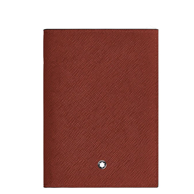 Montblanc Sartorial porta pasaporte de cuero roble rojo 223061